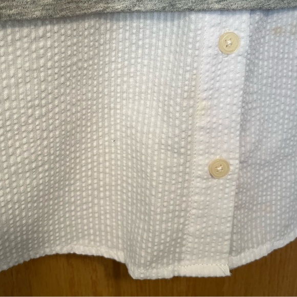 Tommy Hilfiger Long Sleeve Blouse in Stone Gray - Picture 8 of 11